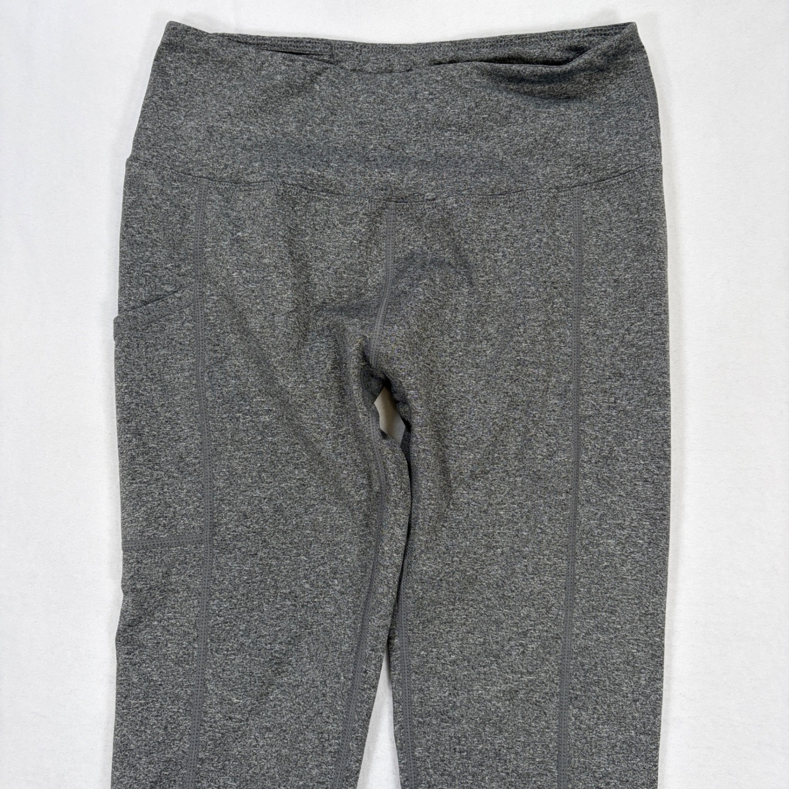 Nature Reflection Womens Med. Gray Heathered High Waisted Activewear Leggings